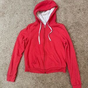 Hollister Cream Sherpa Zip Up Hoodie